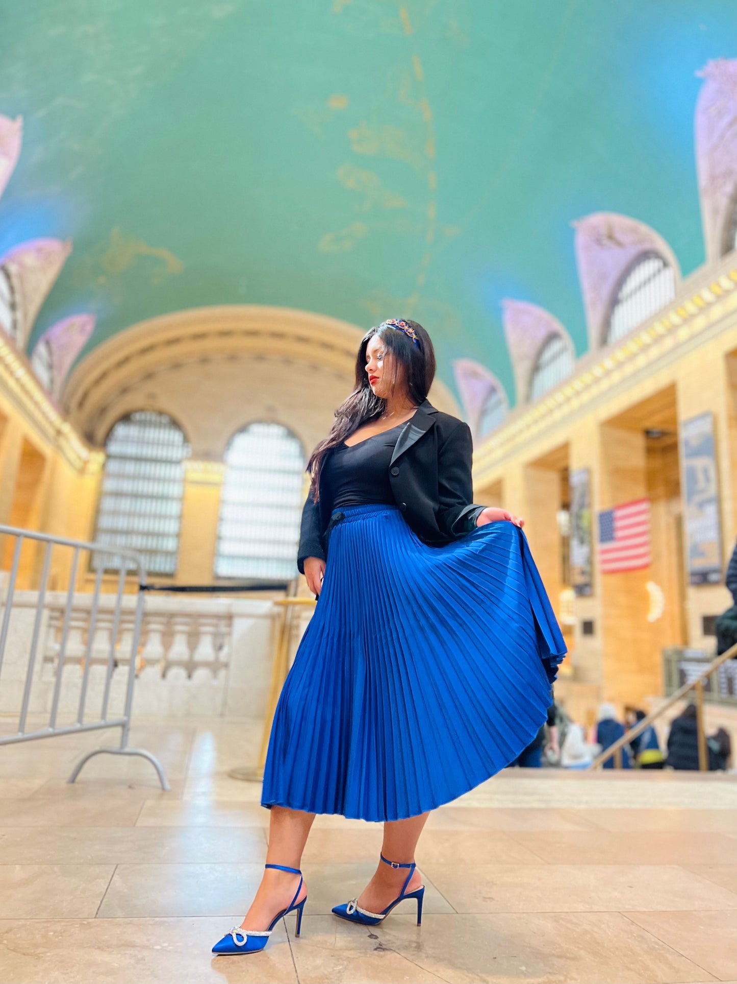 👑Princess moonlight pleated midi skirt