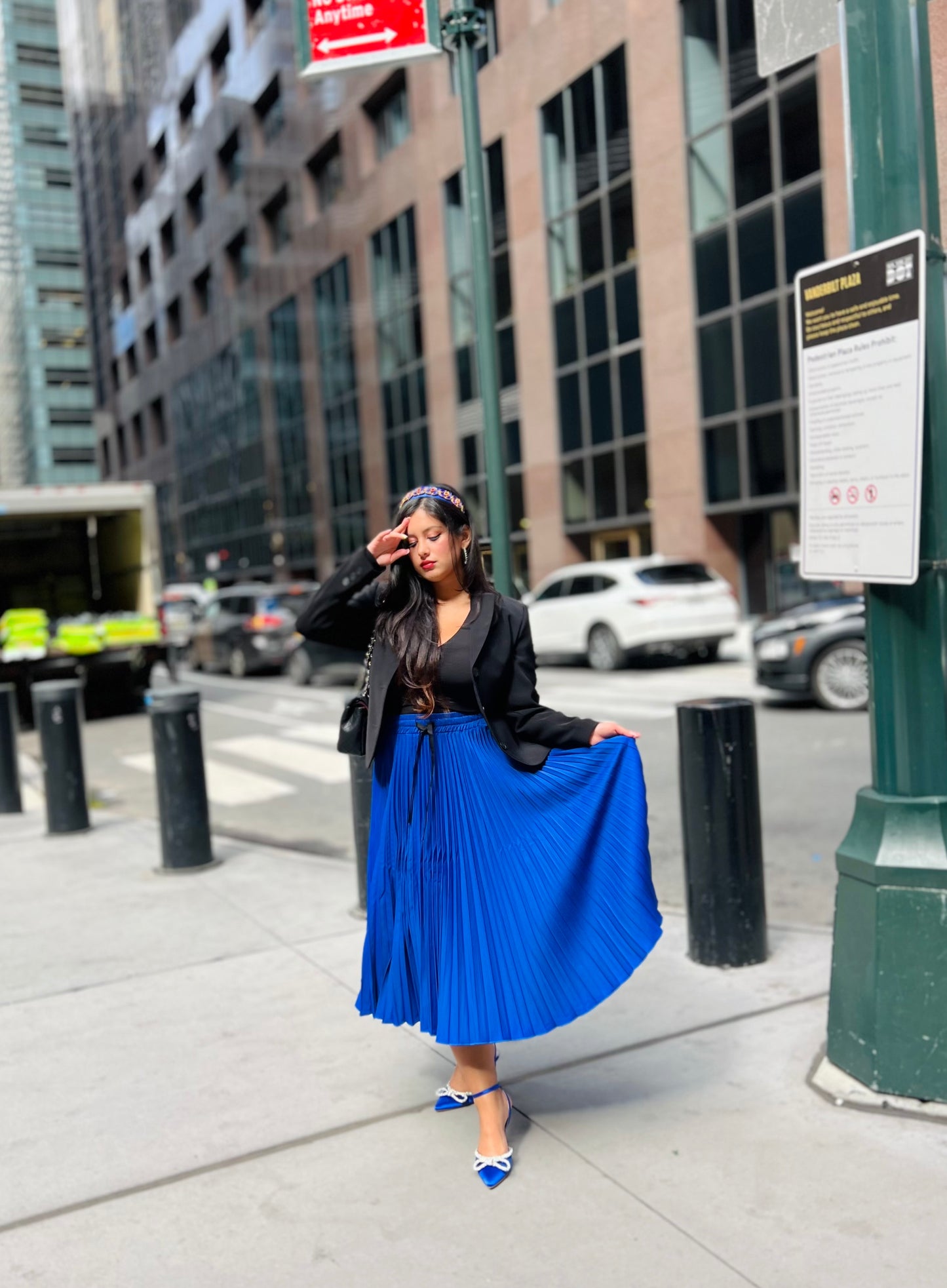 👑Princess moonlight pleated midi skirt
