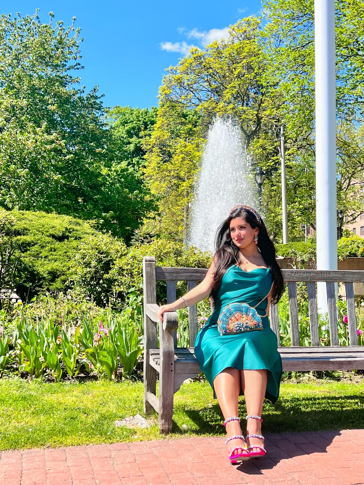 đŸ‘‘Princess Ariel satin cowl neck teal midi dress