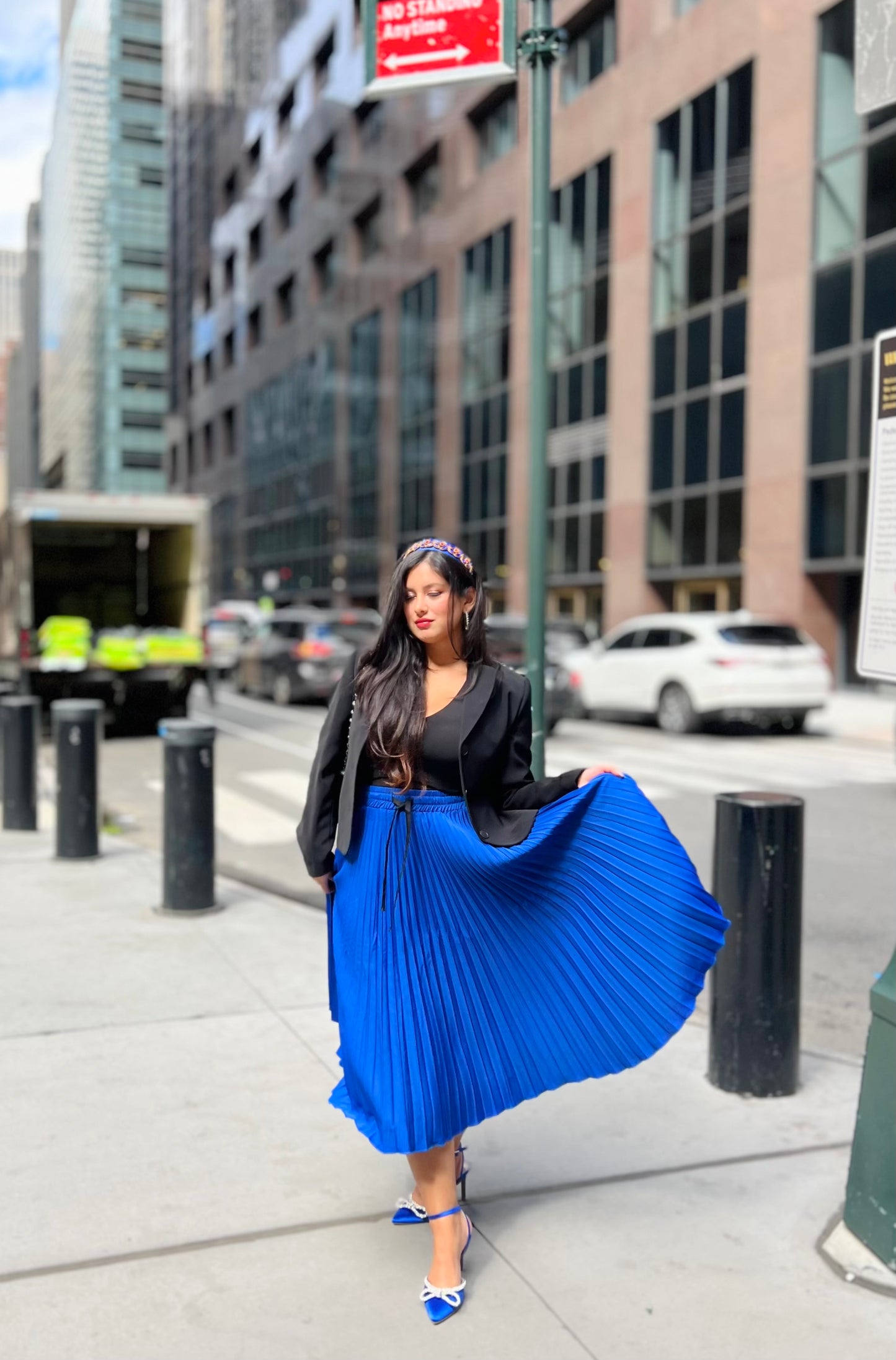 👑Princess moonlight pleated midi skirt