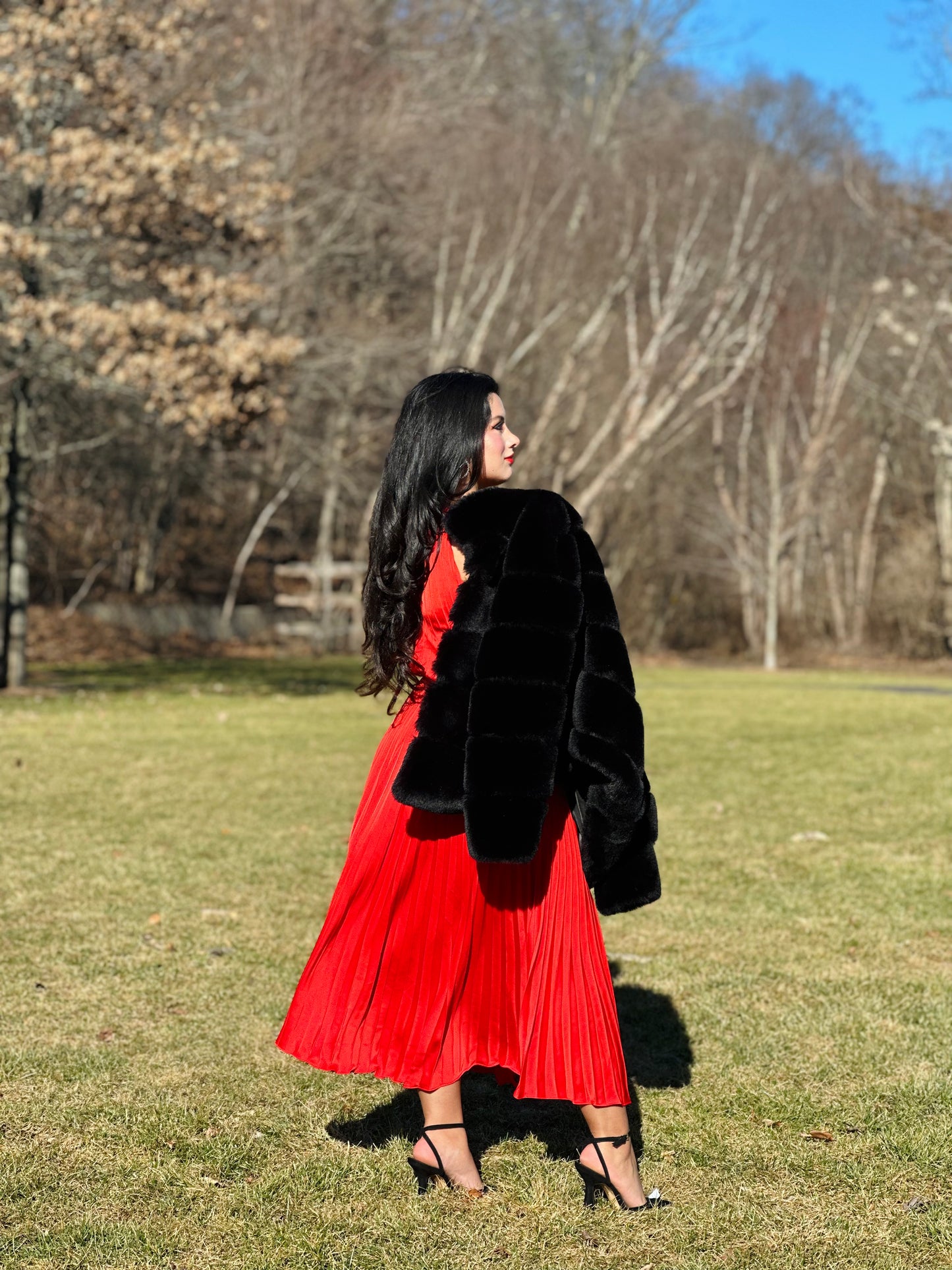 đŸ‘‘Princess Ruby maxi red pleated dress
