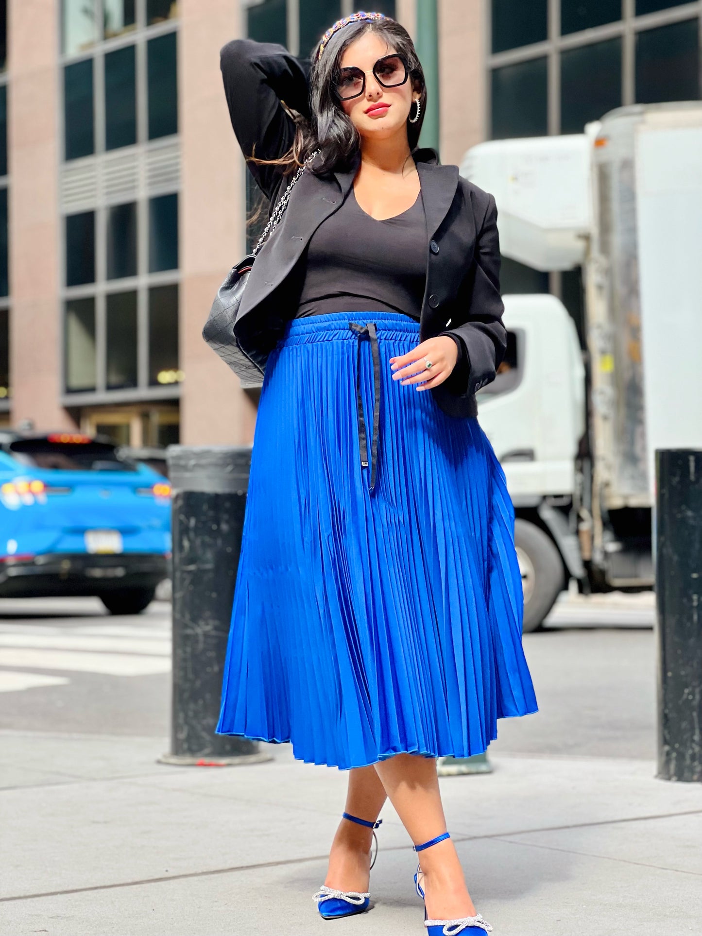 👑Princess moonlight pleated midi skirt