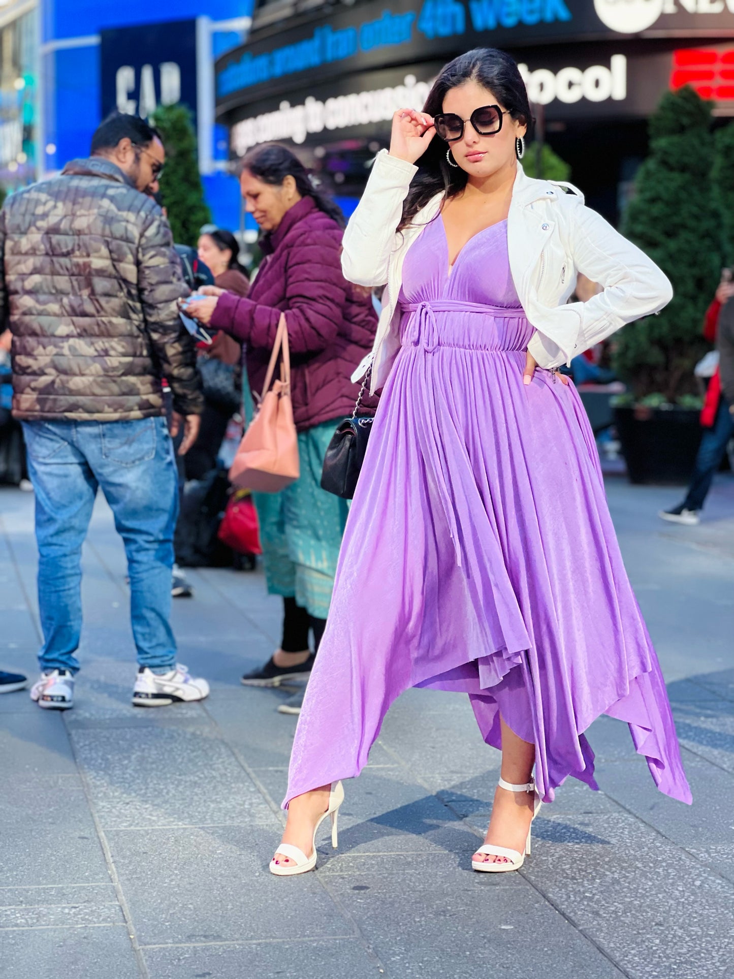 👑Goddess Athena lilac maxi dress